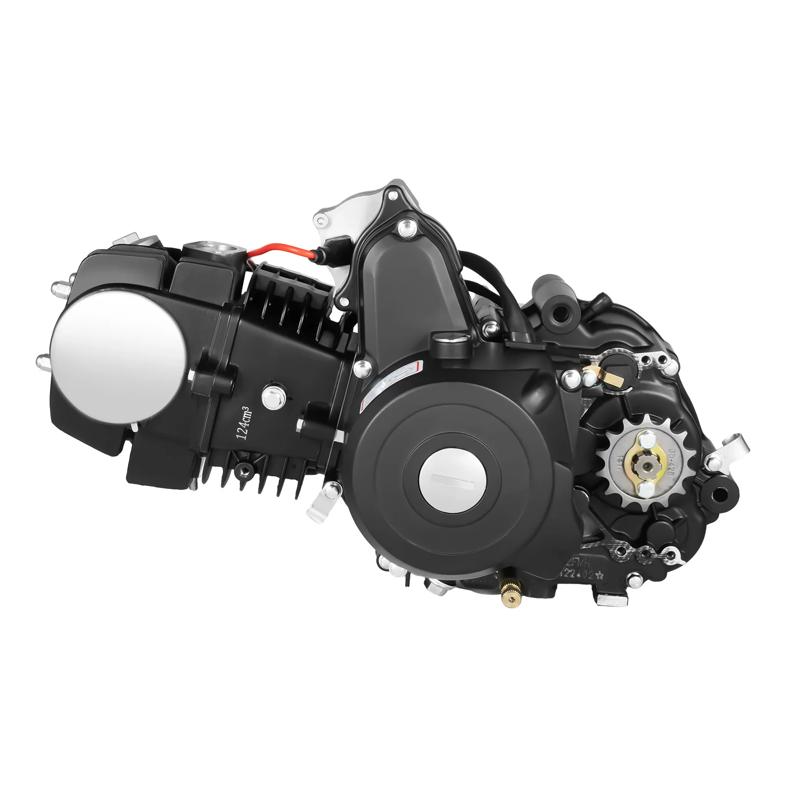 

125cc ATV Motor Engine – 7.64HP, Air-Cooled, Sturdy Cast Steel & Aluminum Build, Fast CDI Ignition, Closed System for Dust and W