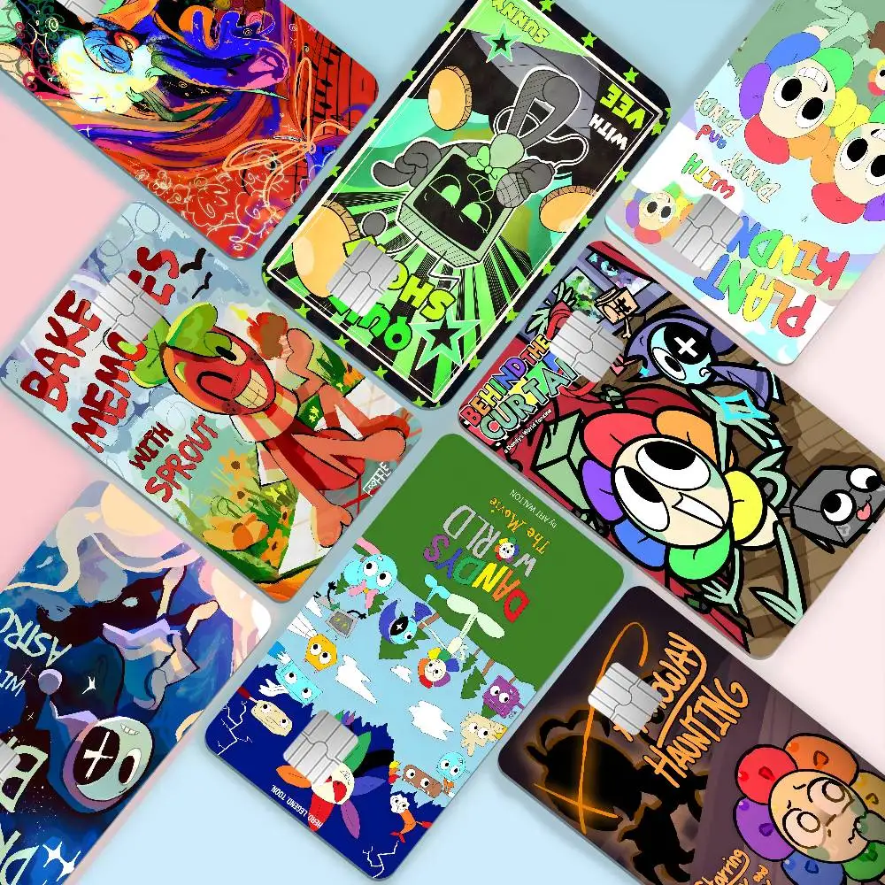 Anine Game D-Dandys W-WorldS Anime Young Creidt Card Debit Card Sticker Film Case Front Tape for Small Big Chip No Chip