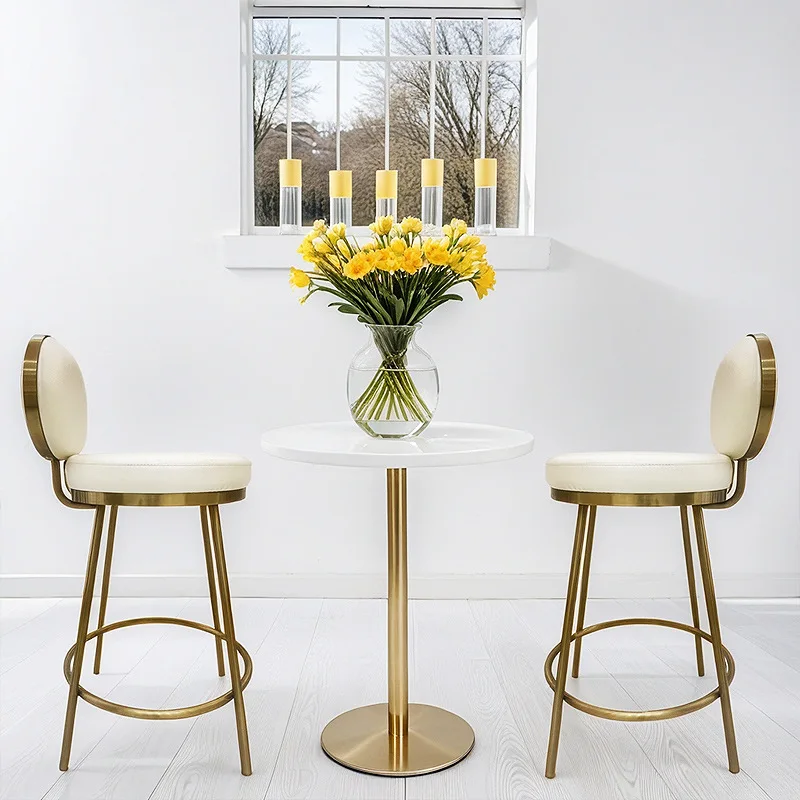 

Customized modern simple bar chair backrest counter stool jewelry store special stool front desk cashier high chair