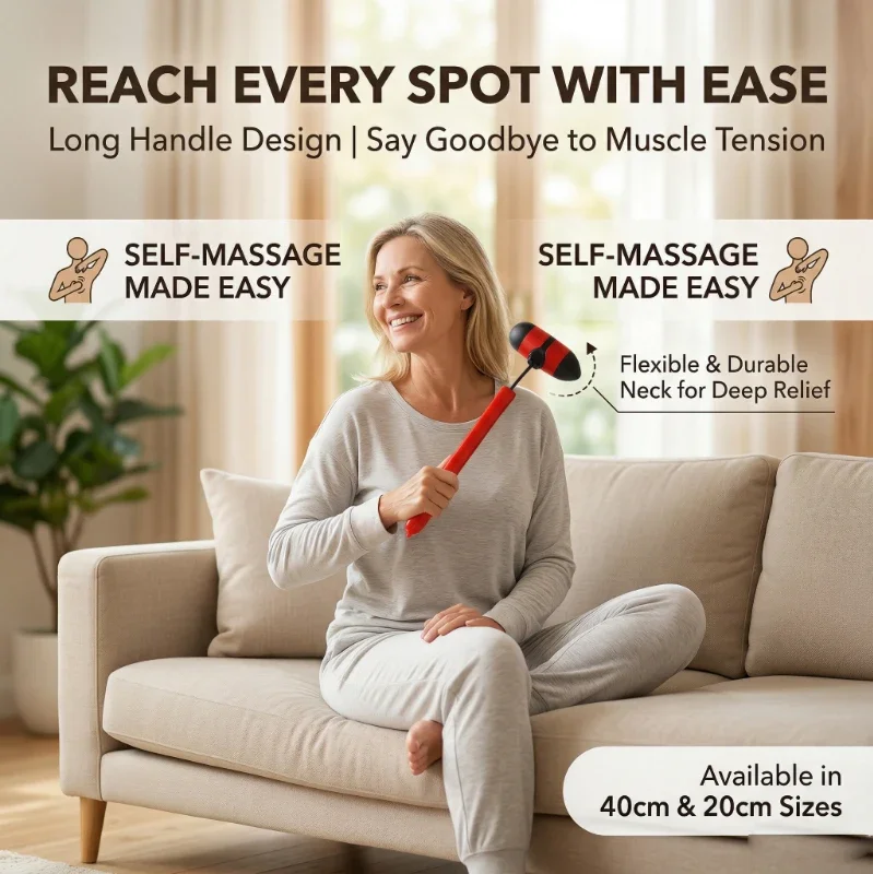 

Многофункциональный силиконовый массажный молоток-стик для всего тела, эластичный массажер для спины для снятия стресса и расслабления тела