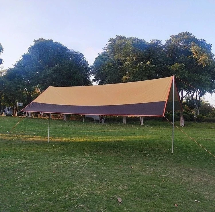Oxford Color Block Oversized Waterproof Sun Tarp Home Garden Beach Leisure Large Shade Canopy