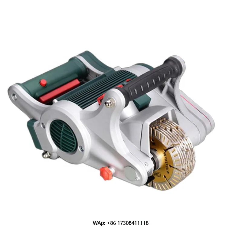 Industrial Automatic Wall Slotting Concrete Grooving Machine Dust-Free Alignment Tool for Electric Power Engineering