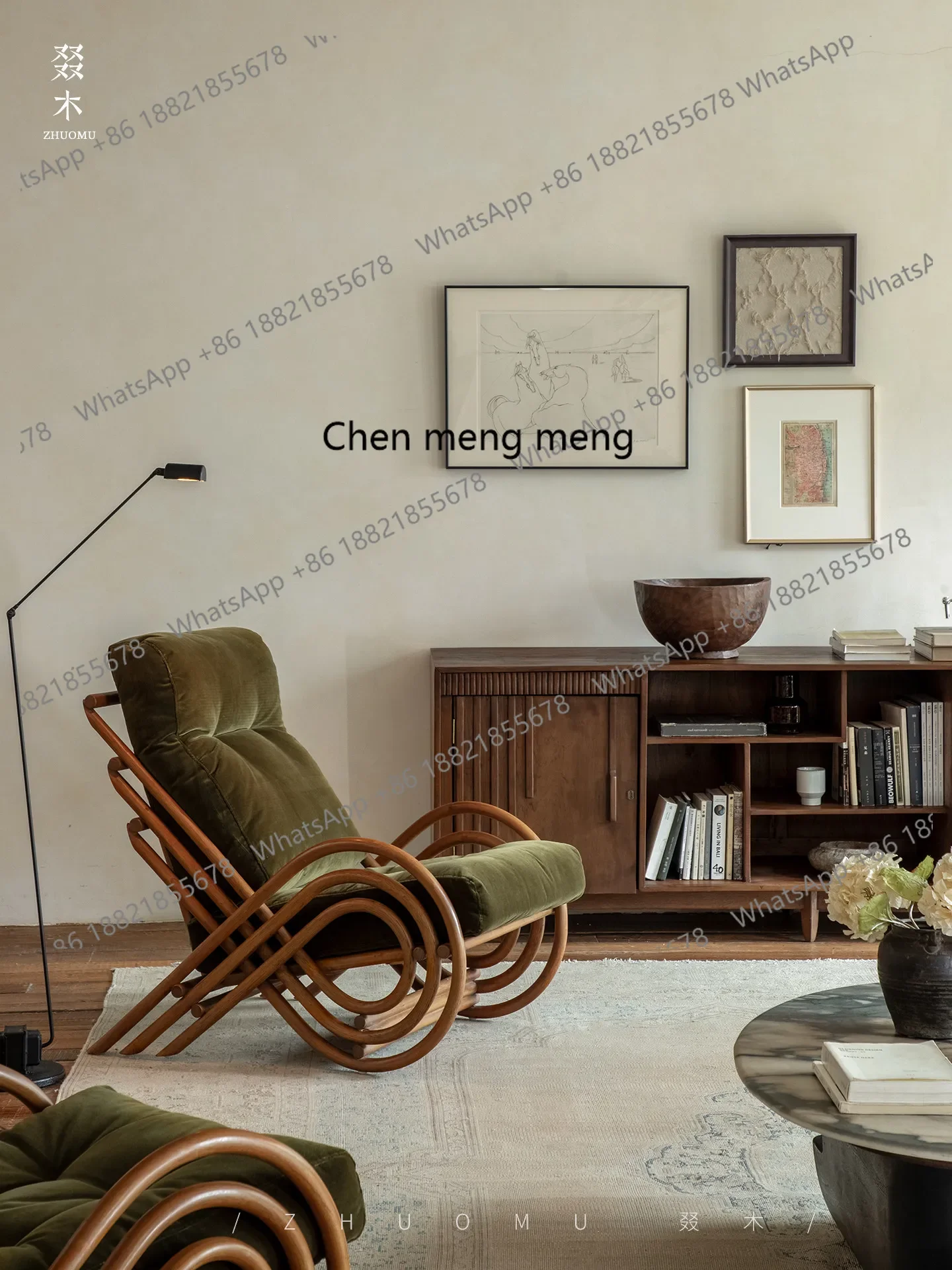 z183 Southeast Asian rattan art \ retro style natural plant rattan balcony sofa chair B&B hotel leisure single chair