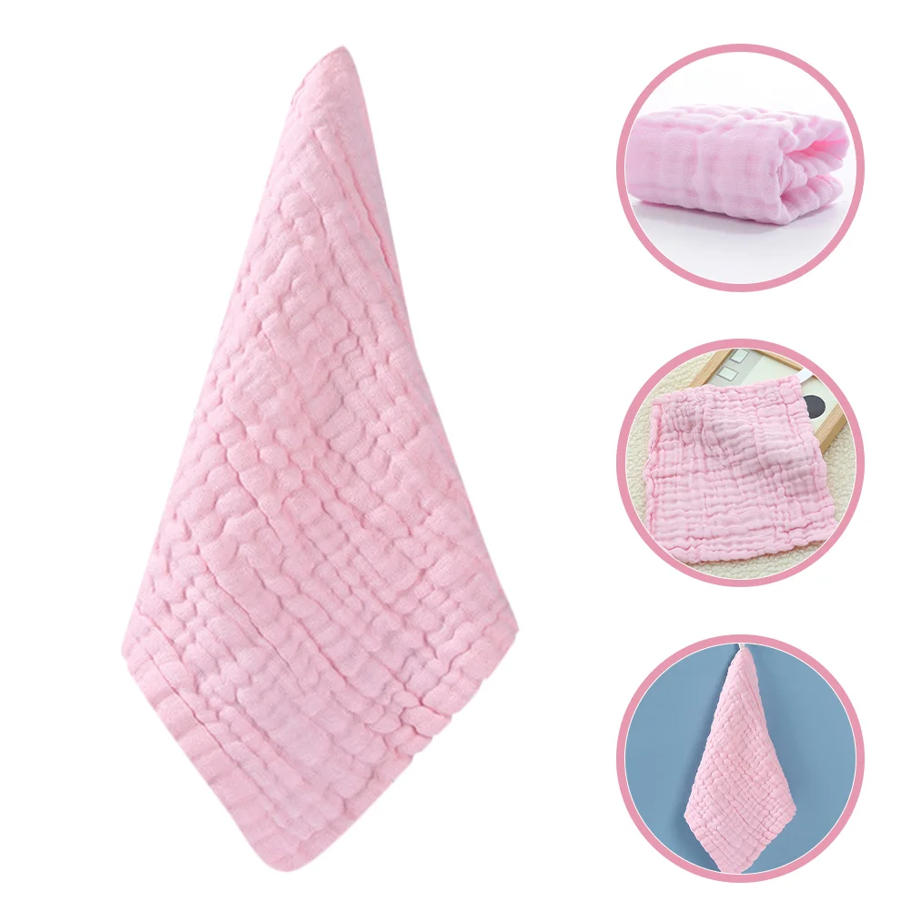 Saliva Hand Towel Infant Bath Towels Burping Cloths for Babies Baby Must Haves Girl Pink Cotton