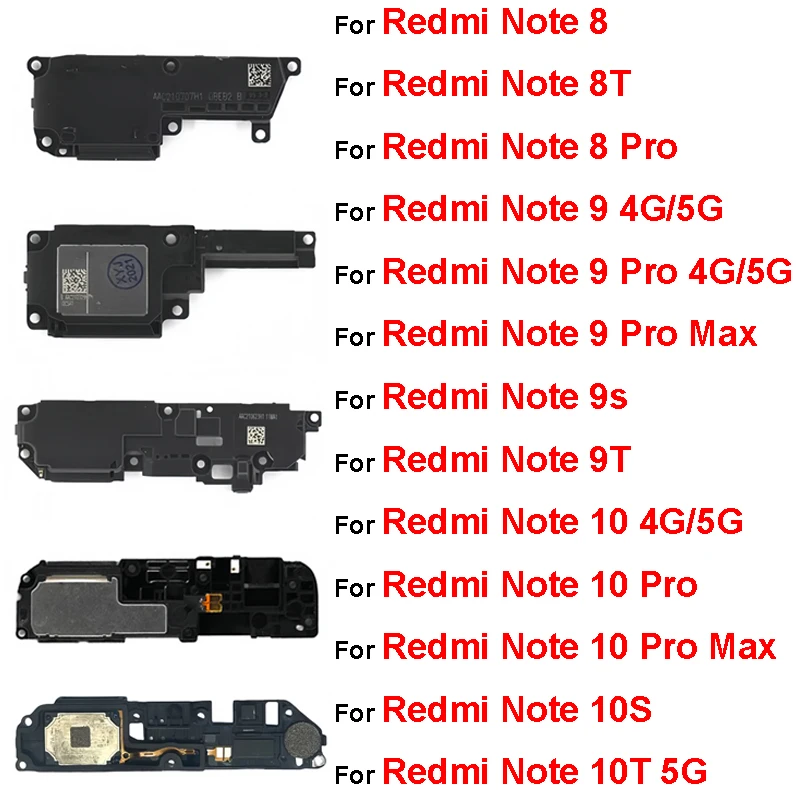 Loudspeaker Sound Ringer For Xiaomi Redmi Note 8 9 10 Pro Max 4G 5G Note 8T 9T 10T 9S 10S Loud Speaker Buzzer Module Flex Cable