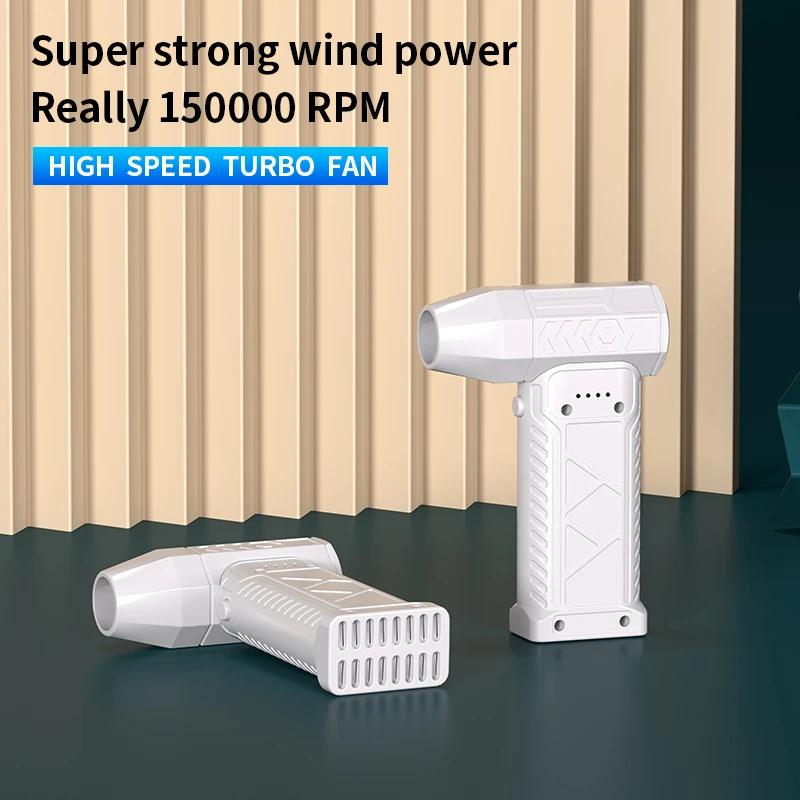 150000RPM Air Blower Electric Turbo Jet Fan Air Handheld Duster Portable Type-C Charging Mini Dust Cleaner PC Keyboard Cleaner