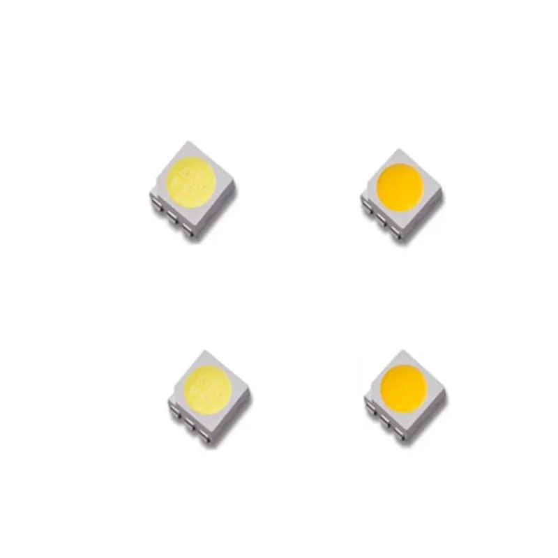 Imagem -02 - Super Brilhante Led Smd 5050 100 Pcs Branco Puro Quente Frio Natural 0.2w