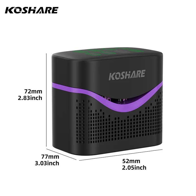 KOSHARE 1.5V Akumulatory AA AAA Litowe 4255mWh 1100mWh Stałonapięciowy Zestaw Ładowarki do Baterii o Długiej Żywotności — zdjęcie produktu 6