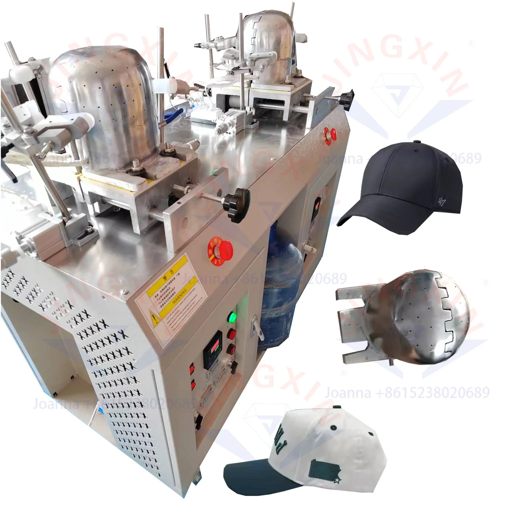 Automatic 2 Head Baseball Hat Ironing Machine 5 Panel Cap Ironing Molding Machine For Popular Hat Processing Making Machine