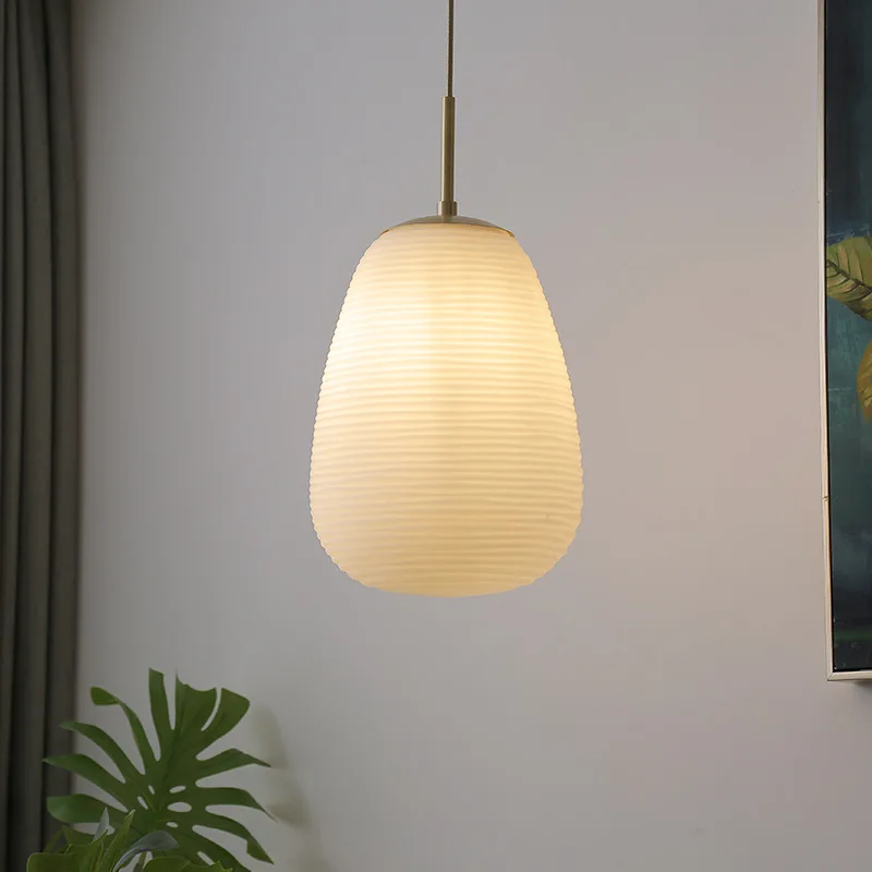 Imagem -05 - Iwhd-estilo Japonês Led Luzes Pingente Vidro Cobre Lâmpada Pendurada Luminárias para Quarto Jantar Sala de Estar