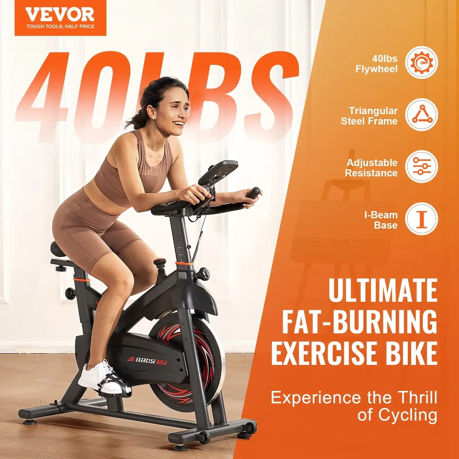

Exercise Bike Magnetic Resistance Stationary Bike Indoor Cycling Bike