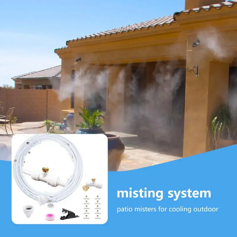 Patio Mister System Patio Mister System Kit Brass Adapter Mister System For Efficient Cooling For Comfort For Pasture Garden