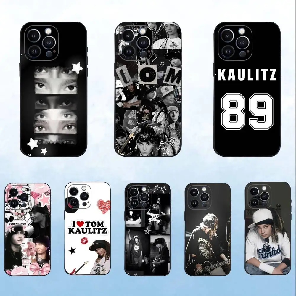

T-Tom Bill K-Kaulitz Tokio Phone Case For iPhone 16,15,14,13,12,11 Plus,Pro Max,XS,X,XR,SE,Mini,8,7,Soft Silicone Black Cover