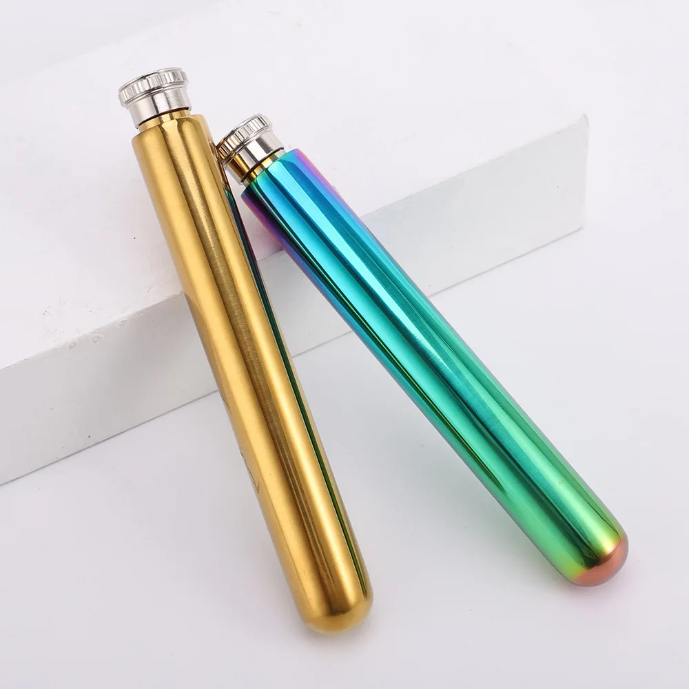 201 SS 3 colors silver/rainbow/gold Bodice Chiller metal Tube storage bottle Tight corset cooler portable flask hiphop water ice