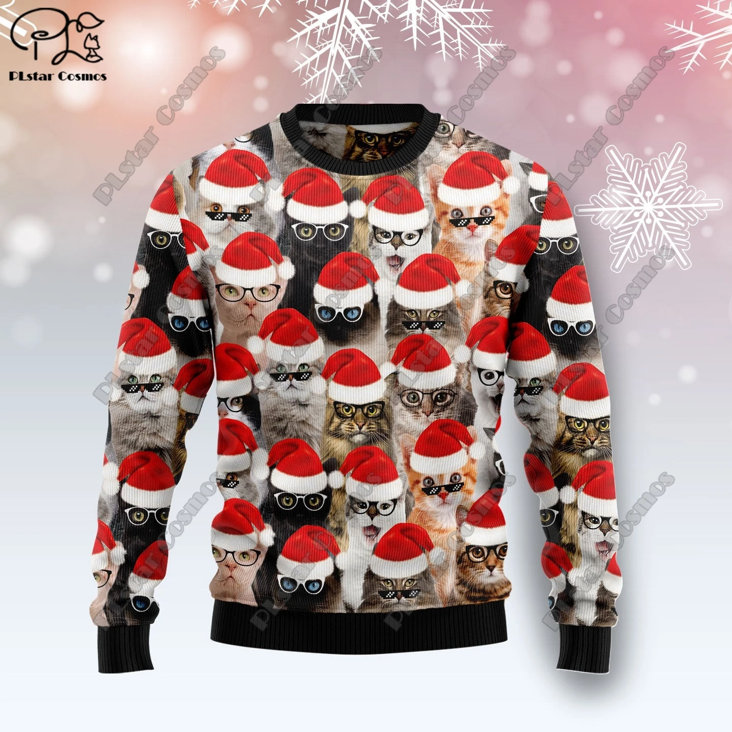 New 3D Printed Animal Custom Series Cute Christmas Pattern Ugly Sweater Street Casual Winter Sweatshirt S-49