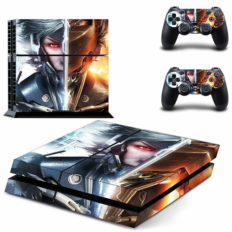 Metal Gear-pegatina de piel sólida para PS4, Protector de cubierta para consola y controlador, vinilo