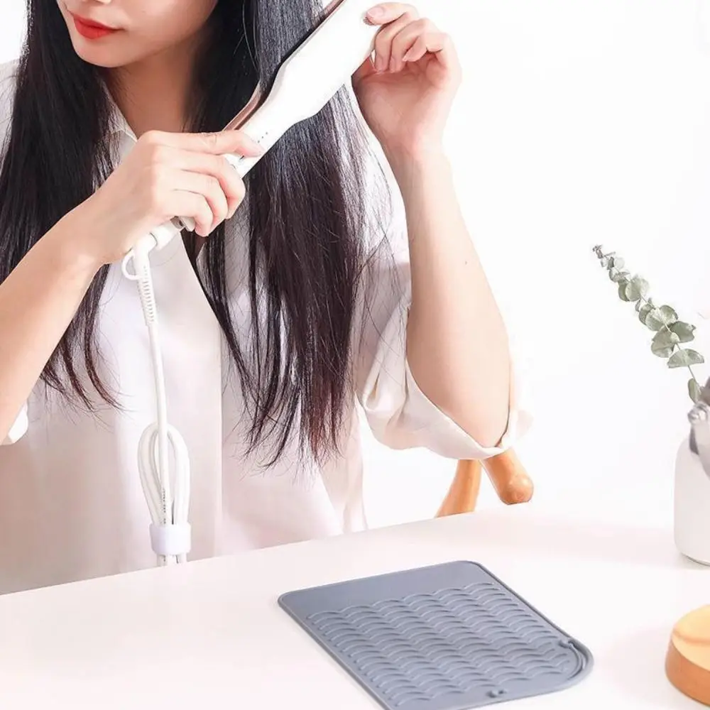 Portable Heat Resistant Mat Travling Protects Countertops Anti Scald Pads Hair Styling Tools Accessories