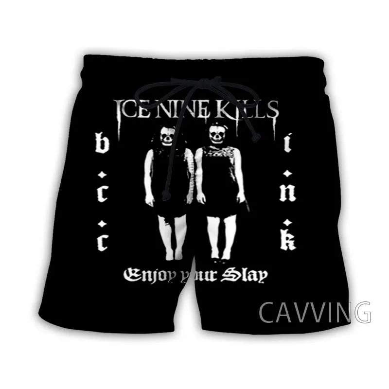 CAVVING 3D Print  Ice Nine Kills Band   Summer Beach Shorts Streetwear Quick Dry Casual Shorts Sweat Shorts for Women/men