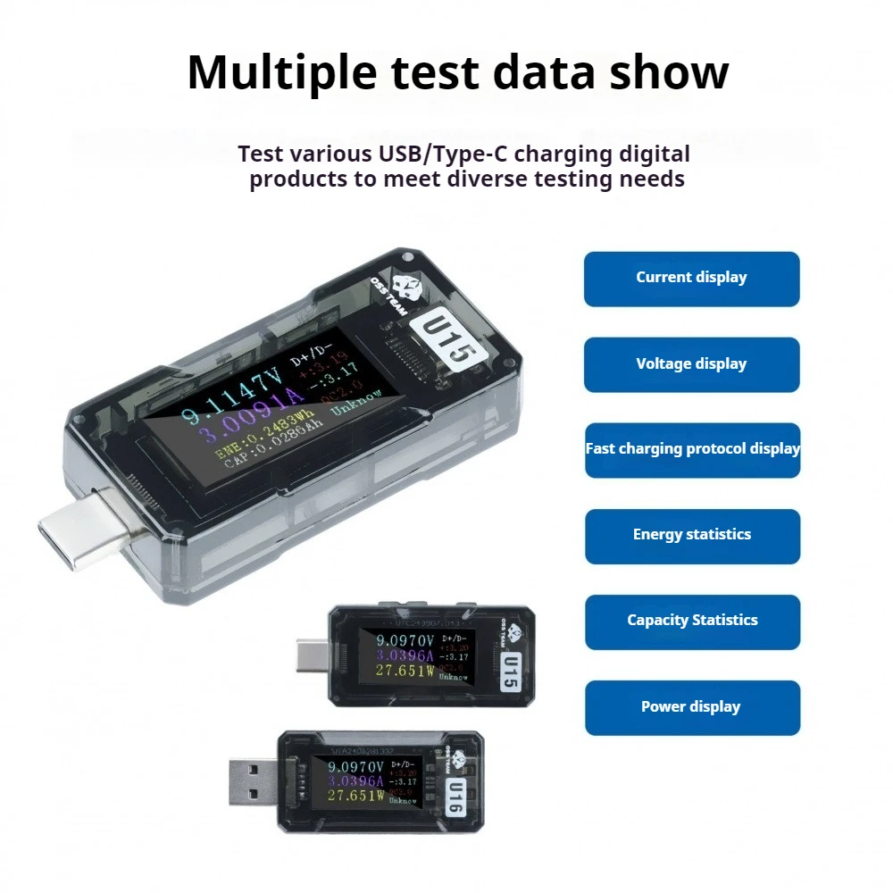 

4-25 В Многофункциональный USB-тестер напряжения постоянного тока и тока