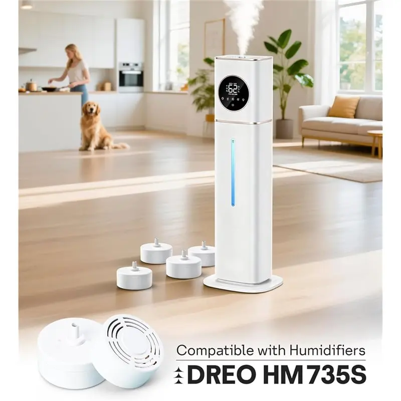 [B25B!】 HM735S Demineralization Cartridge For Dreo Humidifiers HM735S, Prevent Mineral Build-Up, Scale-Inhibitor, 4 Pack