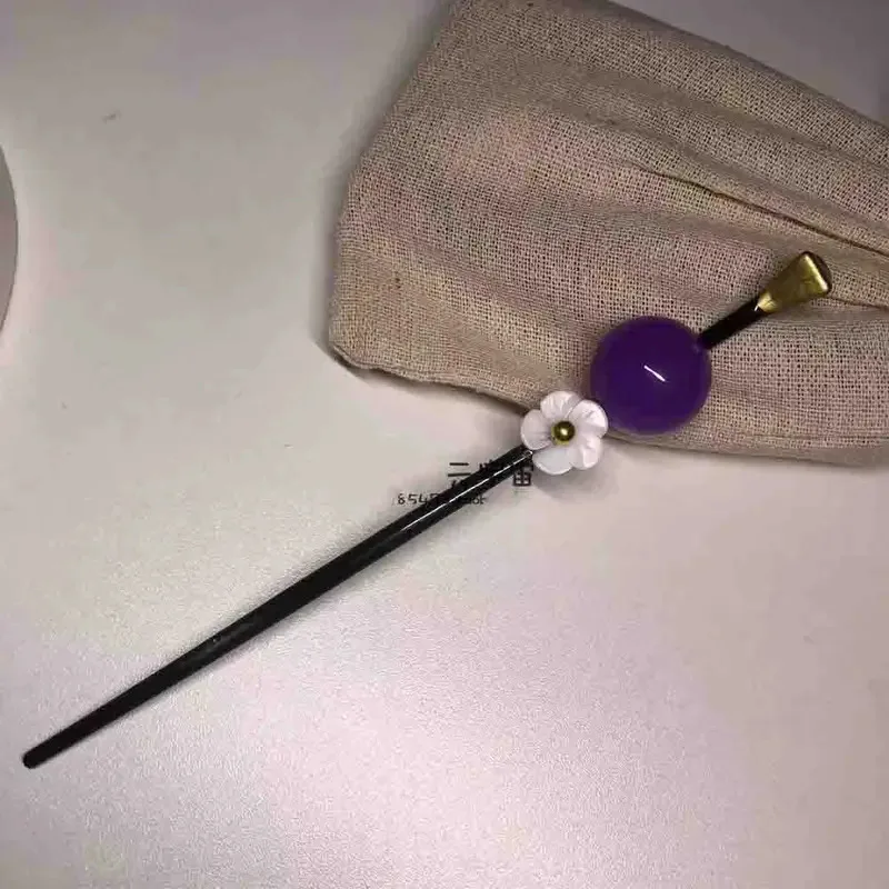 2025 aaa Takerlama Tamayo Cosplay épingle à cheveux Anime Kimetsu No Yaiba violet perle fleur épingles à cheveux japonais Kimono bijoux accessoire