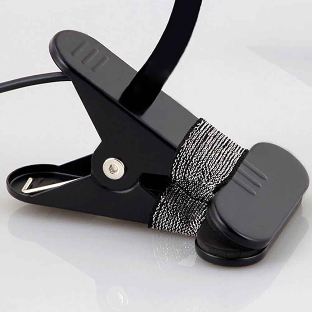 

USB Clip Reading Lamp Black LED Book Light Portable Flexible Gooseneck Press Button Switch for Night Reading Bed Travel