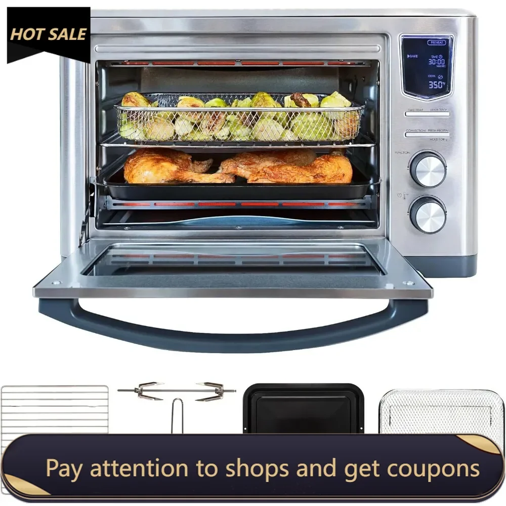 

Kenmore Digital 11-In-1 Air Fryer Toaster Oven Combo, 26 Quart Countertop Convection Oven With Rotisserie And Dehydrator