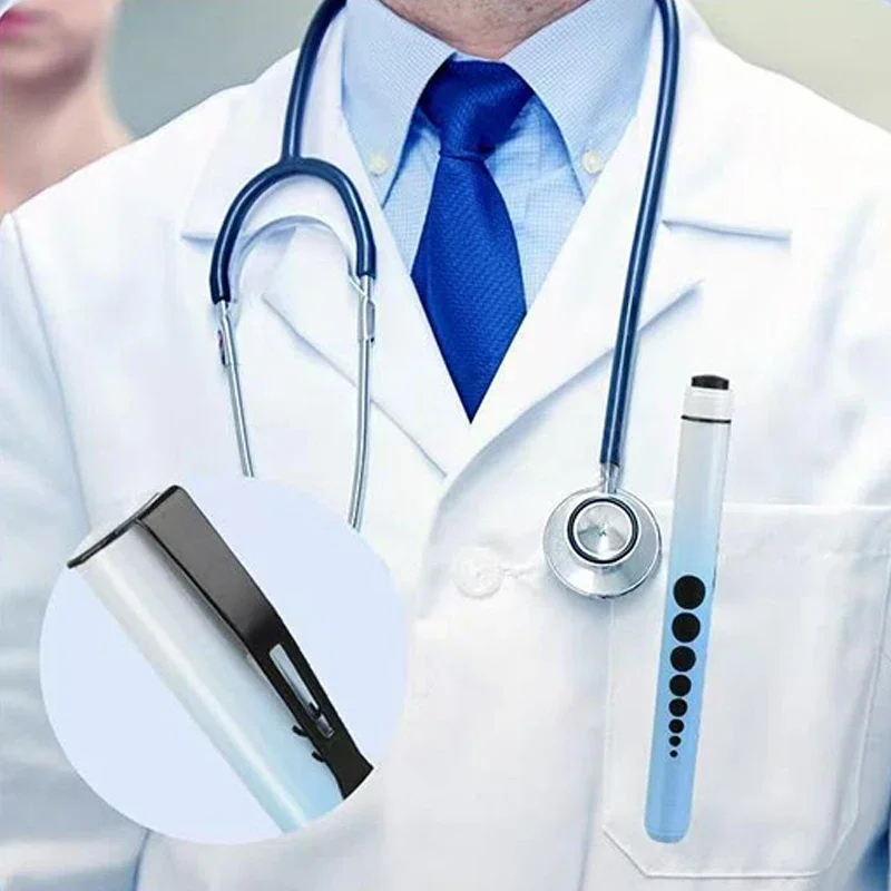 المحمولة جيب الطبية القلم ضوء LED Penlight الشعلة منظار الأذن مصباح يدوي منظار العين للطبيب ممرضة الإسعافات الأولية في حالات الطوارئ