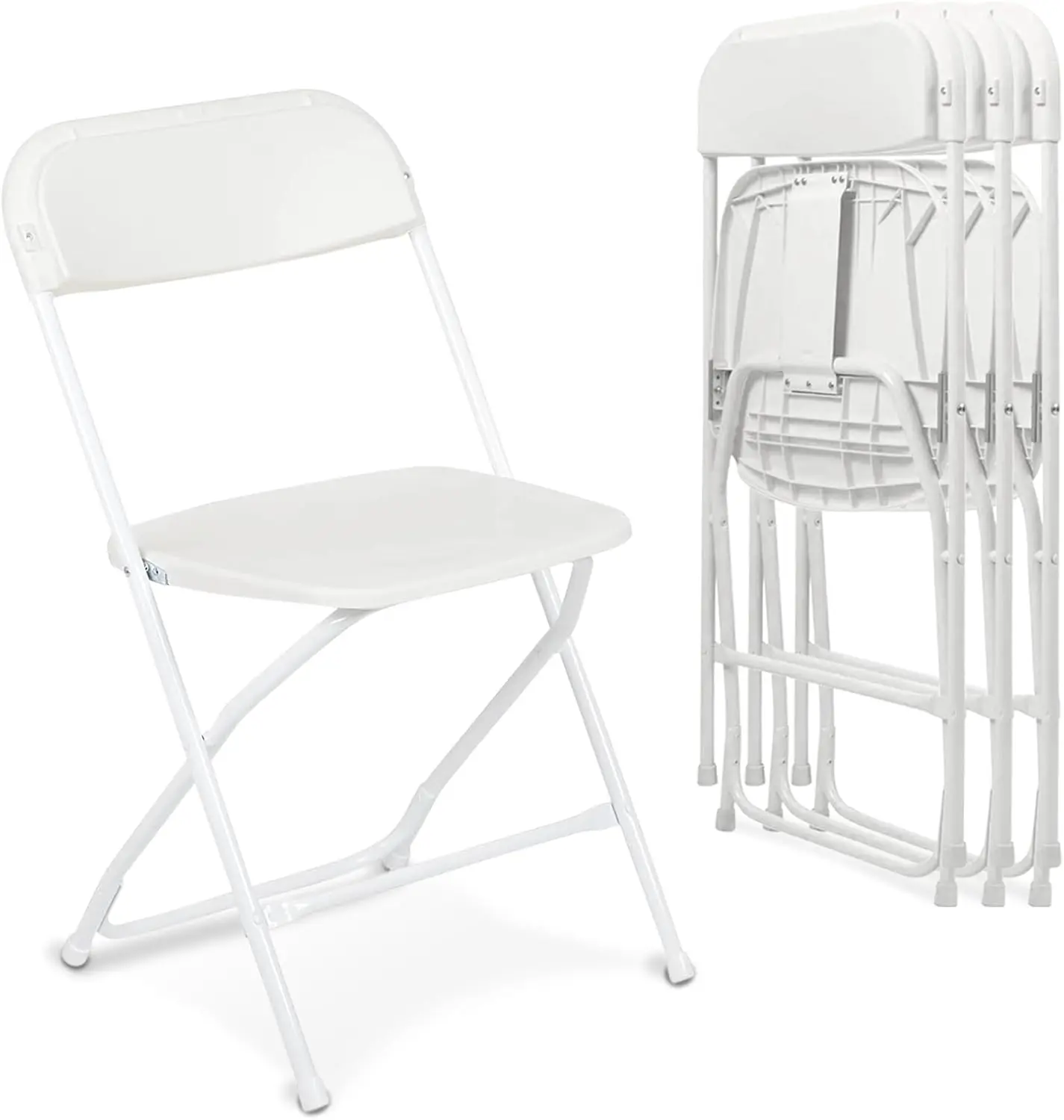 Folding Chair,Comfortable Event Chair with Back,Portable Stackable Commercial Seat for Indoor and Outdoor,Offic