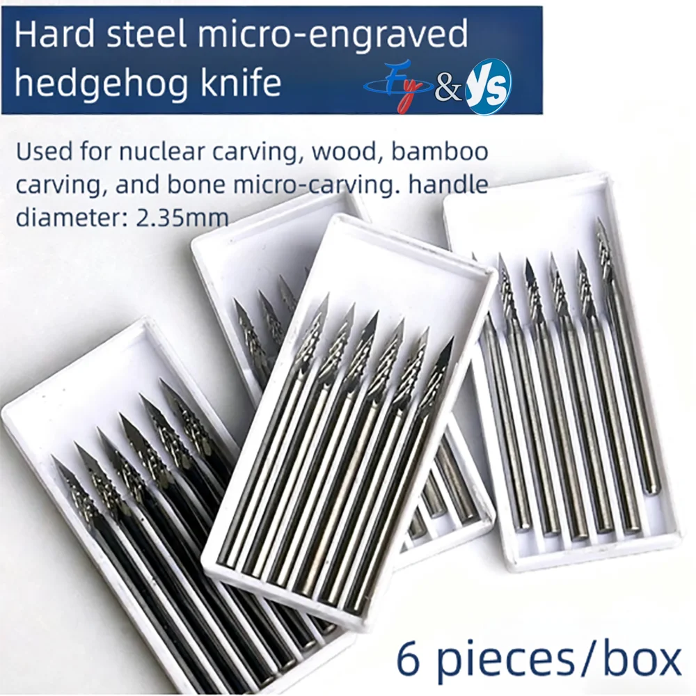 

2.35mm 3-Flute Tungsten Carbide Engraving Cutter, Triangular Pointed Tip for CNC Milling Machine, Ivory Carving Tool