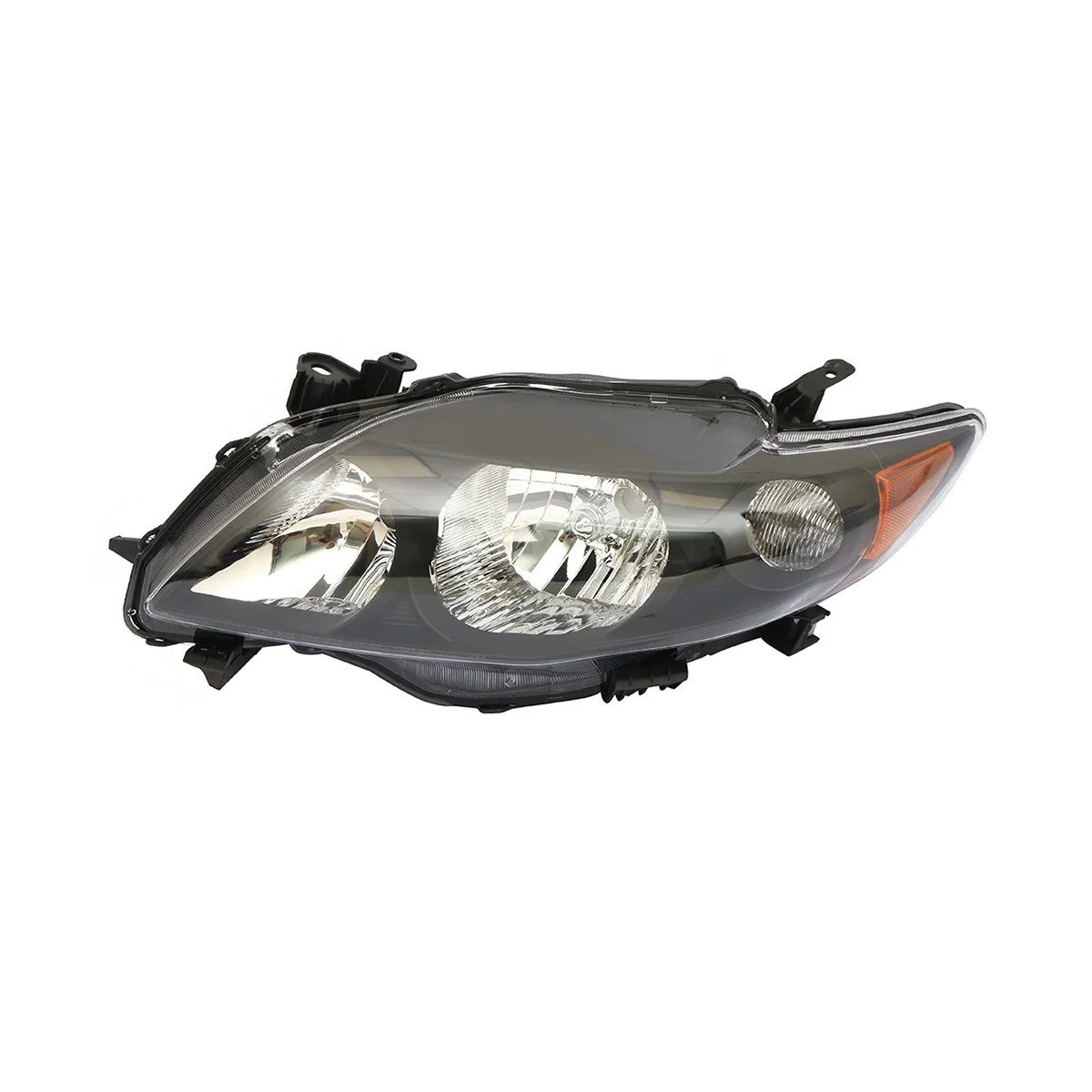 

Car Headlight For 2009-2010 Toyota Corolla Auto Lamp Black Housing Amber Reflector
