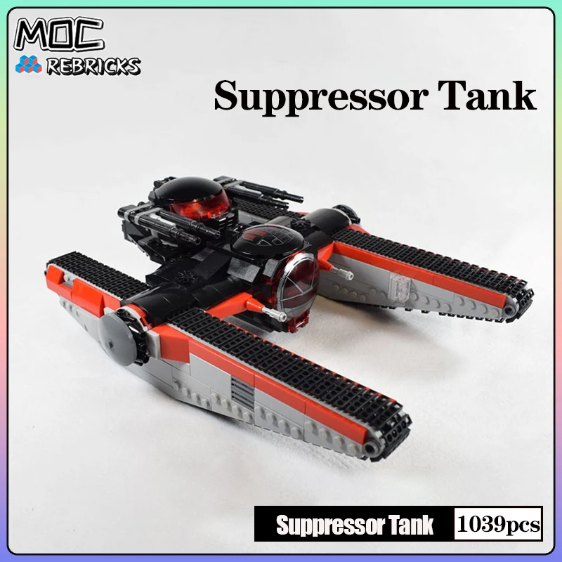 Space War MOC Crawler Crusher Final Order Suppressor Tank Building Block Model Bricks Set DIY Children's Toys Christmas Gifts