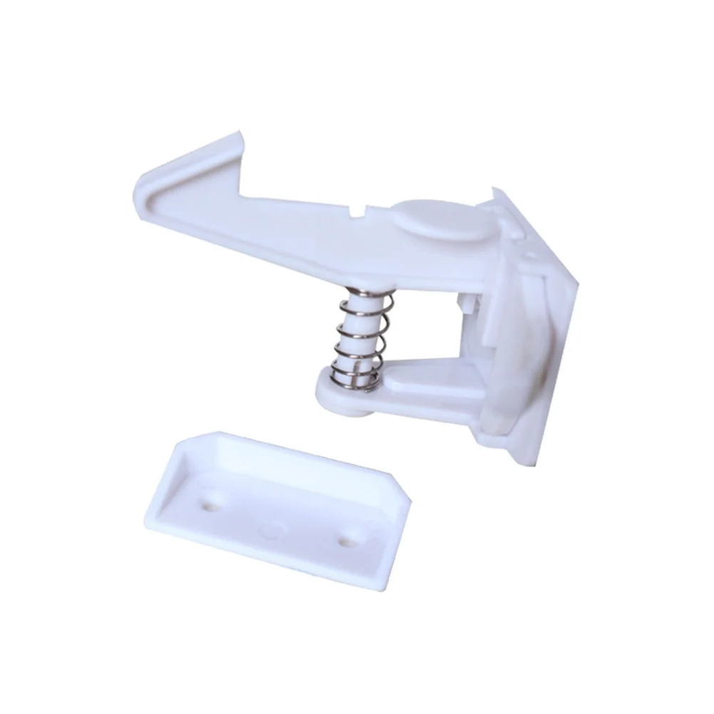 12 قطعة سلامة الطفل للخزائن غير مرئية درج المزالج لا الحفر أقفال مغناطيسية الاطفال الأمن خزانة أقفال قفل الربيع #4