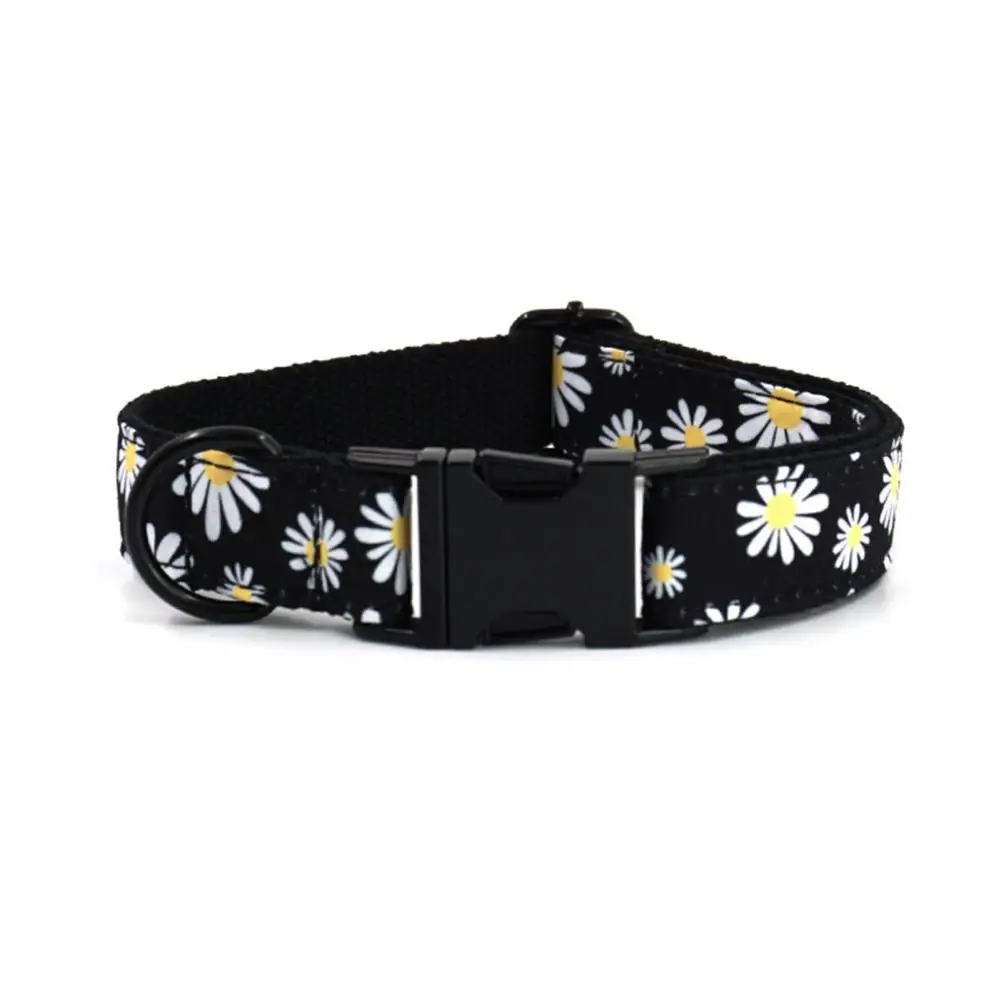 

Tear-resistant Pet Collar Adjustable Flower Pet Collars for Small to Dogs with Safety Buckle Cute Puppy Collar for Boys Girls