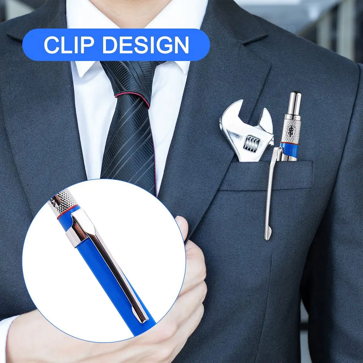 New  Welders Pencil with 12 Pcs Round Silver Refills, Metal Marker Pen Metal Carbide Scriber Mechanical Pencils