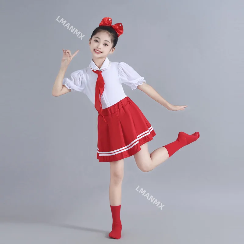 

National Day Red Scarf Children's Clothing Women's Choral Games for Primary and Secondary School Students