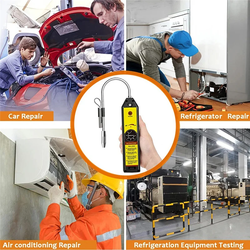 WJL-6000UV Rilevatore di perdite alogene Rilevatore di perdite di freon R22 R410A R134A R1234YF Strumento tester per condizionatore d'aria per gas refrigerante-CLIM