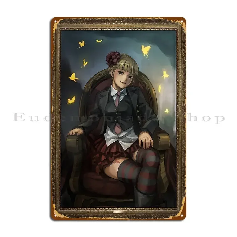 Umineko When They Cry Human Beatrice Portrait Metal Sign Garage Garage Bar Decoration Designing Tin Sign Poster