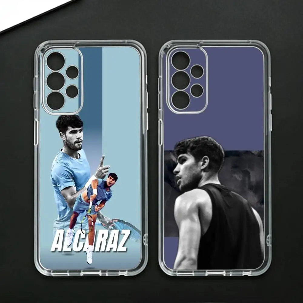 Tennis C-champion C-Carlos A-Alcaraz  Phone Case For Samsung Galaxy A71,A70,A52,A51,A40,A30 Transparent Cover