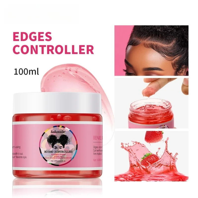 Hair Gel Hairspray Anti-frizz Gel for Curly Tresses Long Lasting Styling Paste Smooth Rough Strands Multi-functional Hair Wax