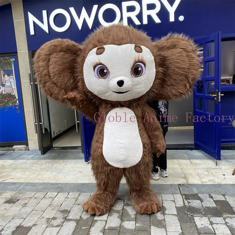 Cheburashka Inflatable Costume Long Eared Monkey Costume For Adult Anime Cosplay Carnival Clothes 2M/2.6M Tall