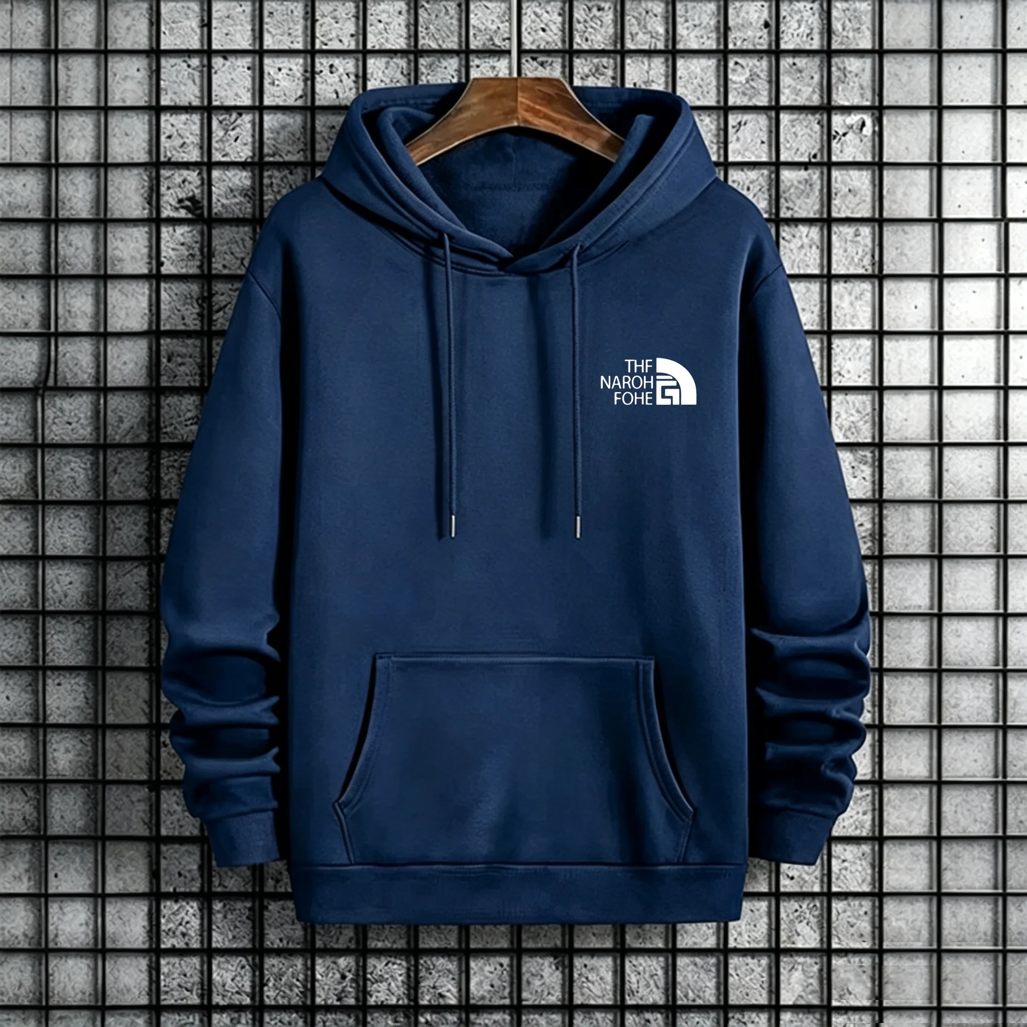 Herren-Hoodie Herbst Winter Hochwertiger Warmer Pullover Männlicher Alltags-Freizeitmode Pullover Outdoor Fitness Sportlicher Kapuzenpullover – Detail 6