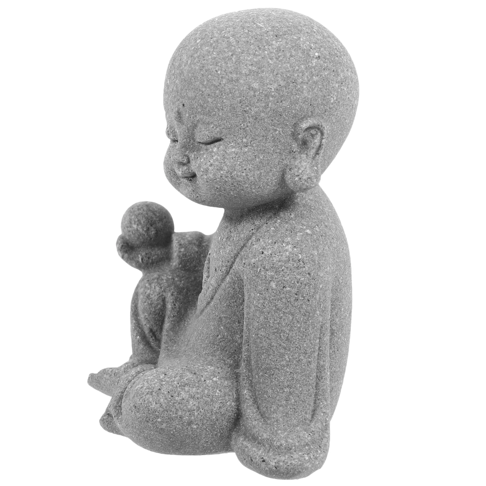 

Fish Tank Buddha Figure Decorative Statue Unique Delicate Design Peaceful Meditation Desktop Adornment Small Buddha Statue