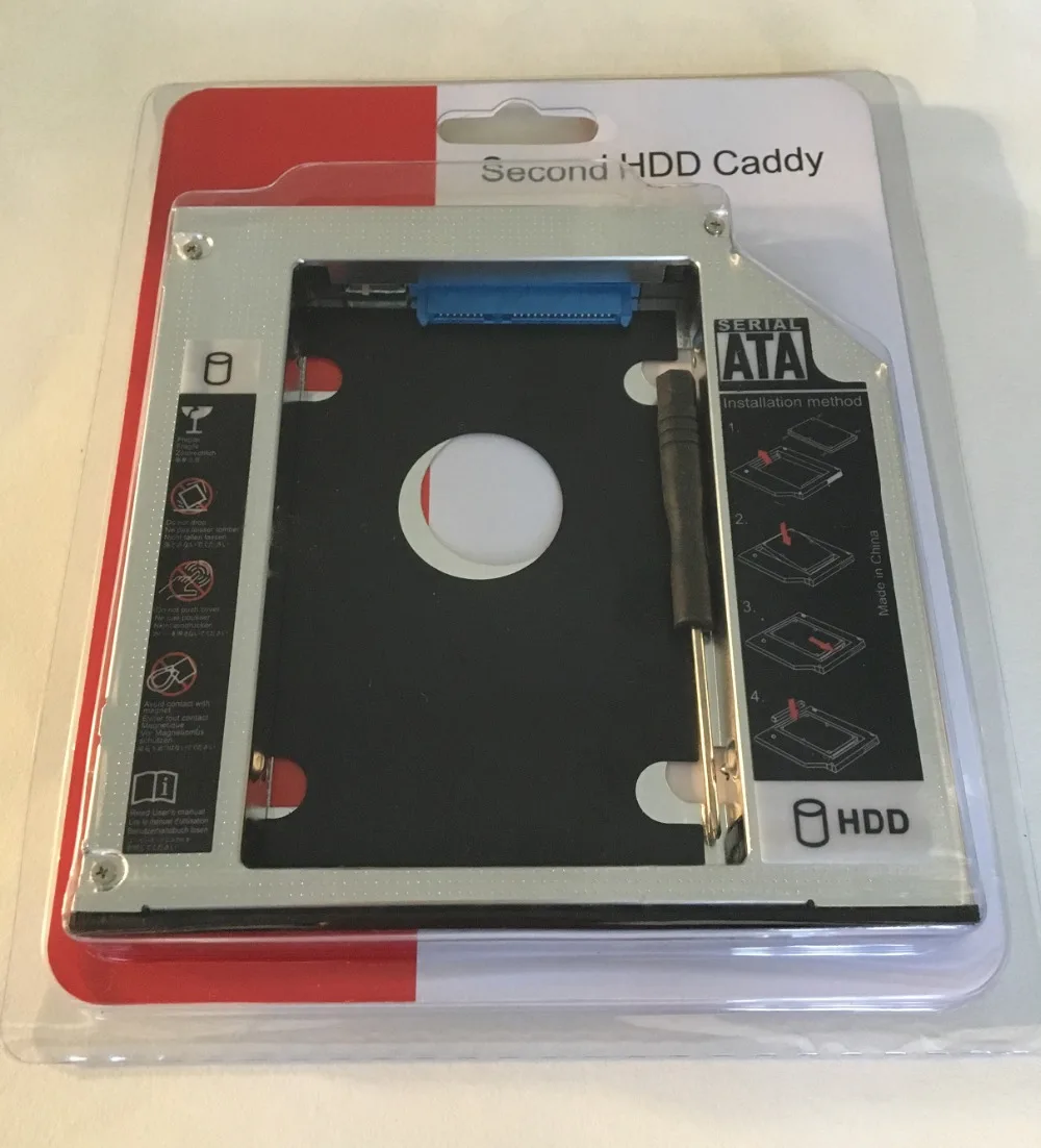 12.7 مللي متر SATA 2nd HDD SSD حافظة القرص الصلب لديل انسبايرون 17R 5720 7720 GT80N القرص الصلب محول العلبة