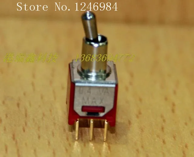 [SA]TS-7 Dual gold-plated two tranches are bent M5.08 small toggle switch toggle switch Q22 Deli Wei 2MD1--50pcs/lot