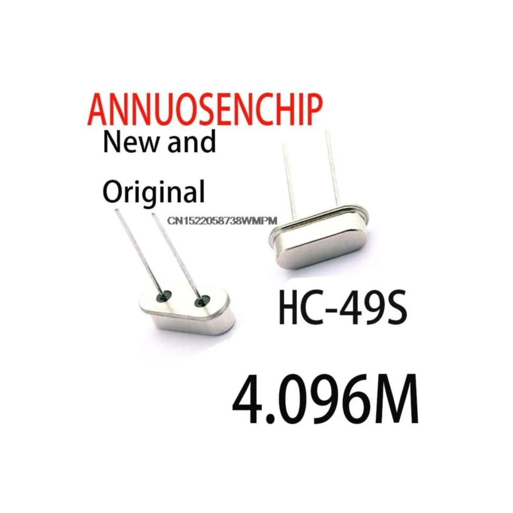 100PCS/LOT New and Original  HC - 49 s passive crystals into the 4.096 MHz crystal 4.096m 4.096MHZ HC-49S 4.096M