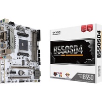 ONDA B550 SD4-W PC Motherboard DDR4 Supports AMD B550/Socket AM4 5700X/5600/5500 Gaming Motherboard