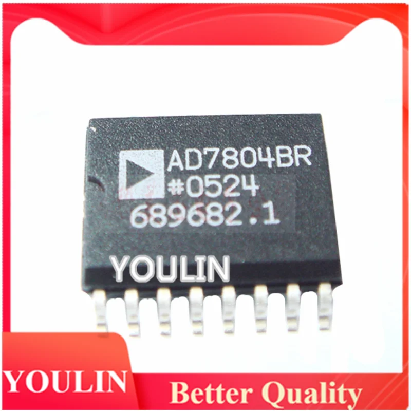 5pcs AD7804BR AD7804BRZ Eight-channel analog-to-digital converter chip 10-bit ADC AD7804