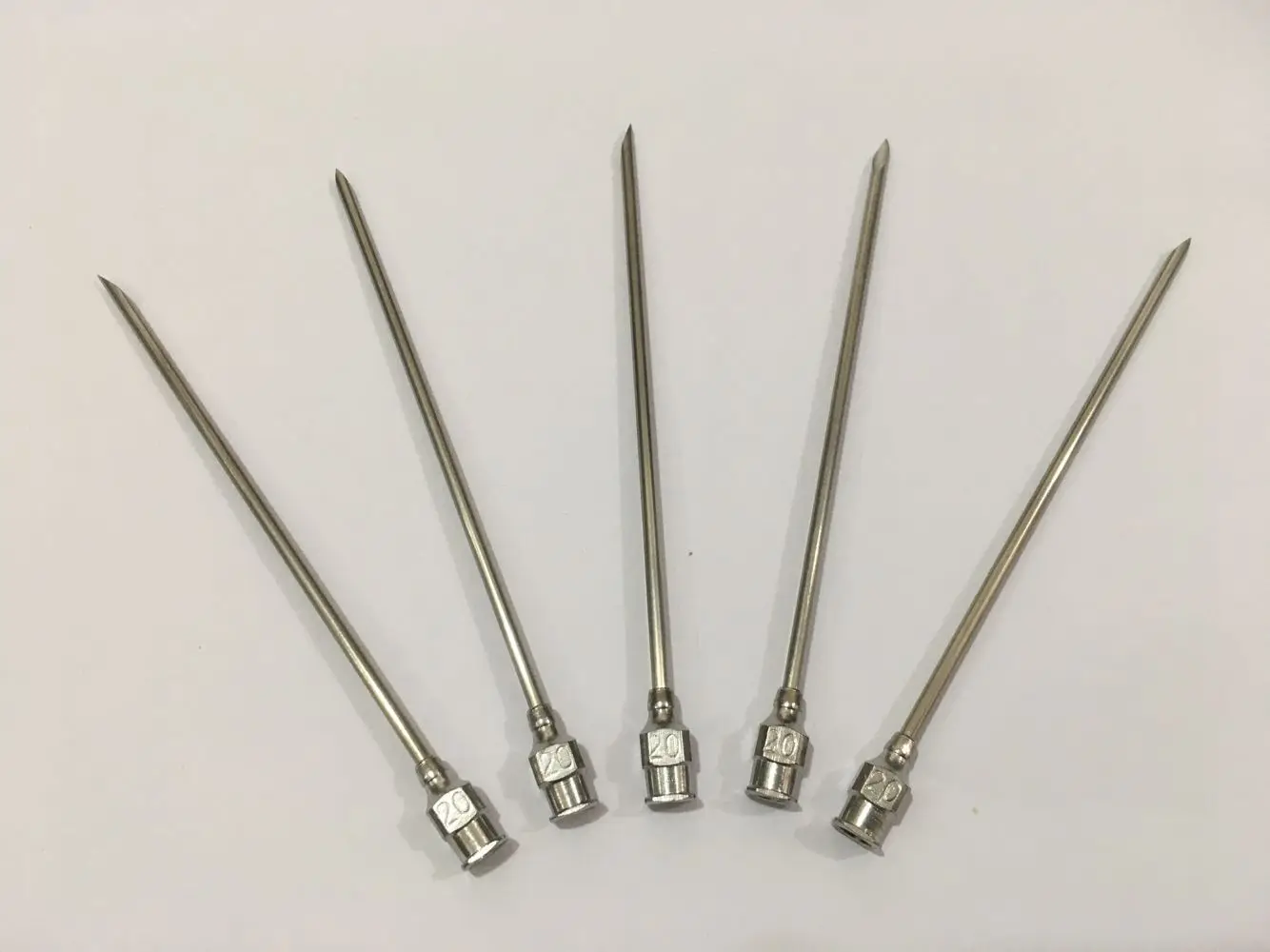 5pcs 2.0mm OD 14G 2.0x60/80/100/120/150/200/250/300mm Stainless Steel Syringe Needle Dispensing Needle Lab Sampling Needle