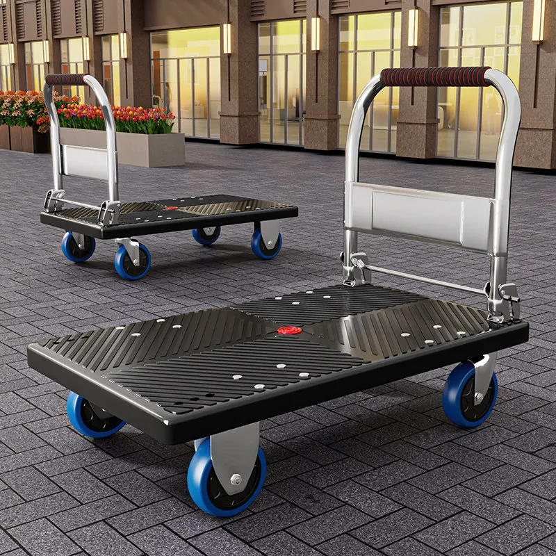 trolley truck flatbed trailer folding courier household trolley portable shopping cart